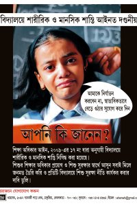 Poster Against Corporal Punishment